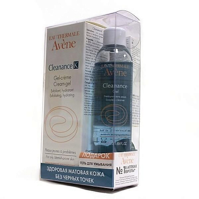 Набор Avene Cleanance Expert (эмульсия себорегулирующая кераторегулирующая 40 мл + очищающий гель 50 мл)