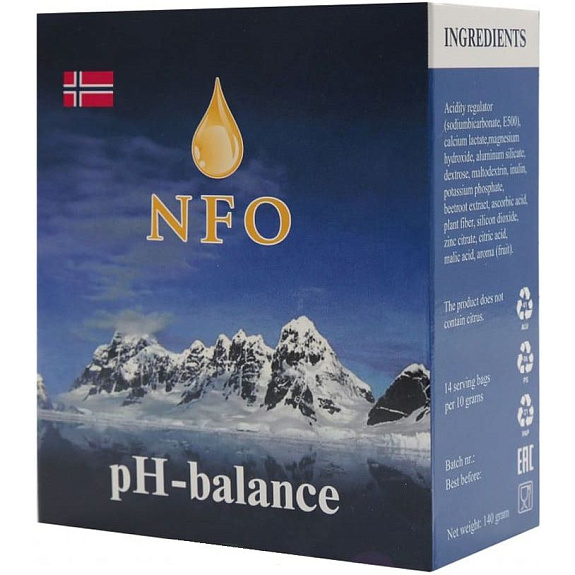 NFO Ph-баланс для детоксикации организма 10г, 14 пакетиков