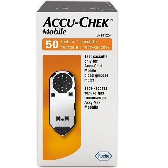 Тест-кассета Accu-Chek Mobile для контроля уровня глюкозы в крови