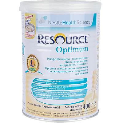 Полноценное сбалансированное энтеральное питание Resource® Optimum, 400 г