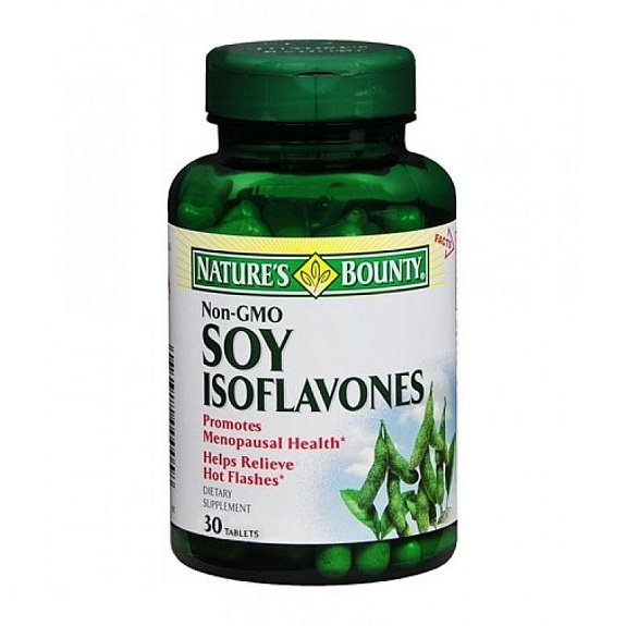 Концентрат изофлавонов сои в период менопаузы Nature's Bounty, 500 мг, 30 таблеток
