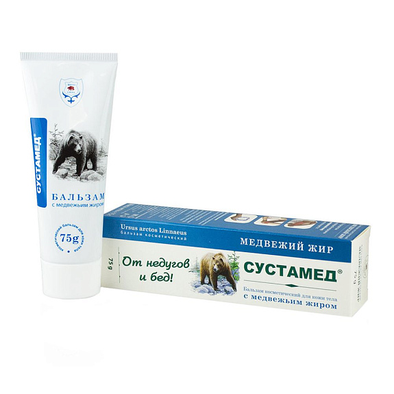 Бальзам для тела с медвежьим жиром Сустамед, 75 г