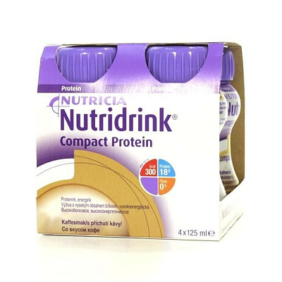 Nutridrink compact protein со вкусом кофе Nutricia, 125 мл, 4 шт