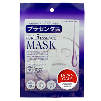 Маска с плацентой Pure 5 Essential Japan Gals, 1 шт