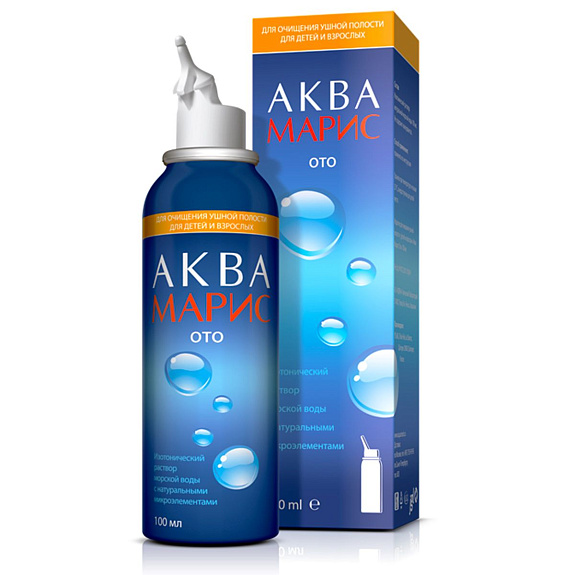 Очищения ушной полости для детей и взрослых Аква Марис® Ото, 100 мл