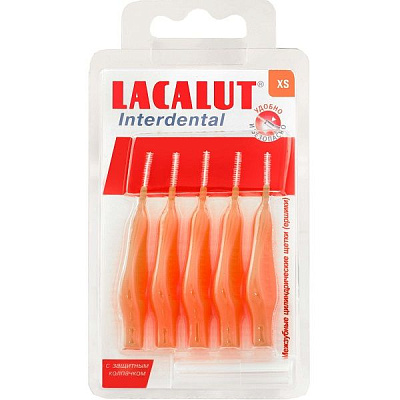Межзубные цилиндрические ершики Lacalut Interdental размер XS, 5 шт