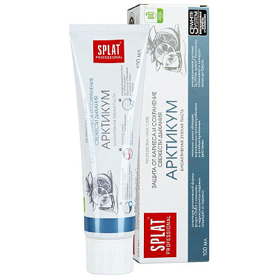 Зубная паста арктикум защита от кариеса сохранение свежести дыхания Splat, 100 мл