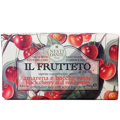 Мыло Nesti Dante Il Frutteto Black Cherry and Red Berries Черешня и Красные ягоды, 250 г