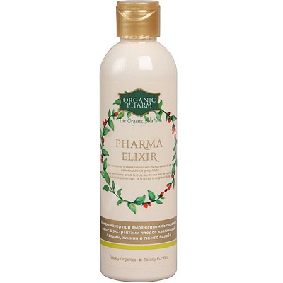Кондиционер для волос Organic Pharm PharmaElixir при выраженном выпадении волос для всех типов, 250 мл