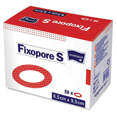 Стерильная повязка с впитывающим слоем Matopat Fixopore S 6,5х9,5 см, 50 шт