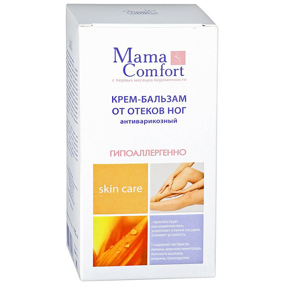Крем-бальзам от отеков ног антиварикозный Mama Comfort, 175 мл