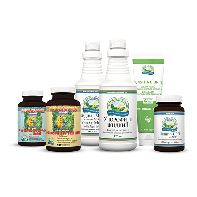 Набор Здоровый ребенок, Натуральные витамины, минералы и пробиотики, NSP, 6 банок