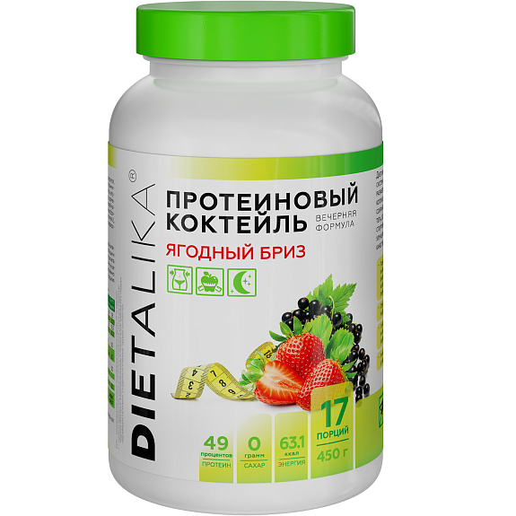 Протеиновый коктейль Dietalika Ягодный бриз Арт Лайф, 450 г