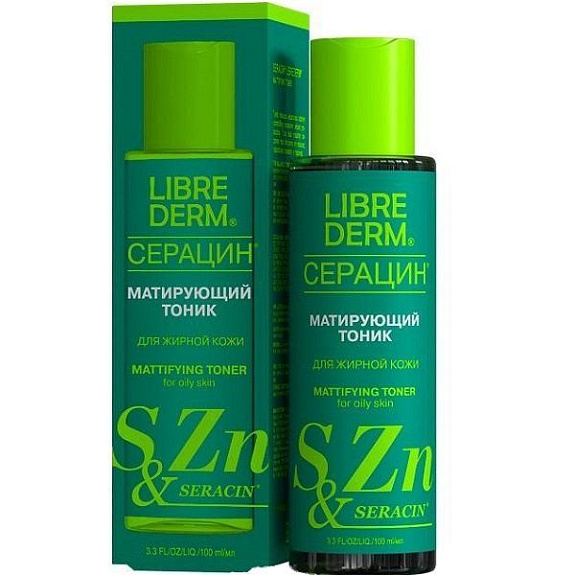 Матирующий тоник Librederm Серацин для жирной кожи, 100 мл