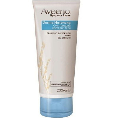 Смягчающий крем для тела Aveeno Derma Интенсив для сухой и атопичной кожи, 200 мл