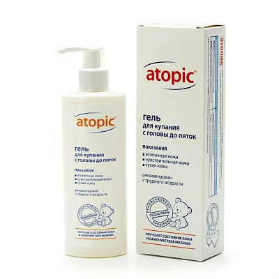 Гель для купания малышей с первых дней жизни Atopic®, 200мл