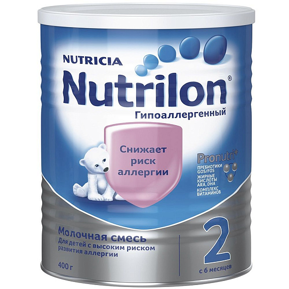 Сухая молочная смесь Nutrilon Гипоаллергенный 2, 400 г