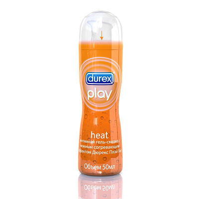 Интимная гель-смазка с согревающим эффектом play heat Durex, 50 мл