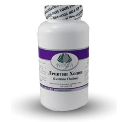 Лецитин Холин, Нормальная работа нервной системы, Альтера Холдинг, 100 капсул