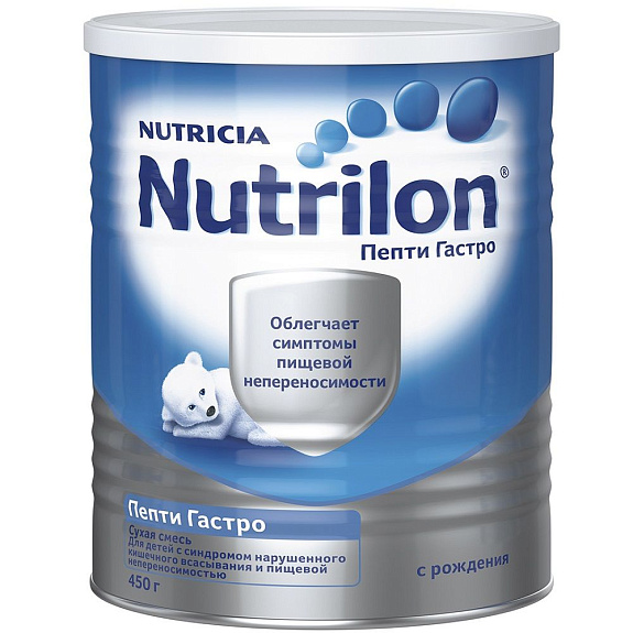 Сухая смесь Nutrilon Пепти Гастро для облегчения симптомов пищевой непереносимости, 450 г