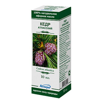 Эфирное масло кедр атласский Аспера, 10 мл