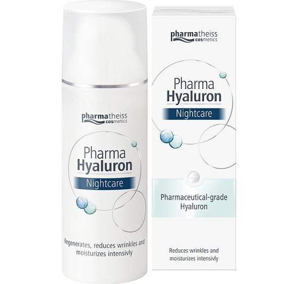 Ночной крем для лица Pharma Hyaluron Nightcare против морщин, 50 мл