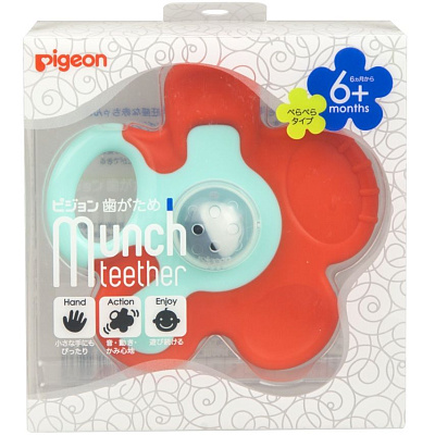 Прорезыватель-погремушка Pigeon Munch Teether 6+ месяцев