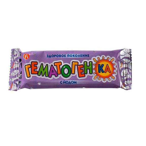 Гематогенка с йодом, 40 г.
