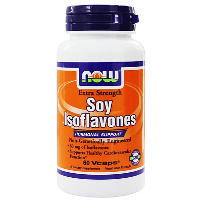 Soy Isoflavones, Восполнение Недостатка Гормонов, Now Foods, 150 мг, 60 капсул