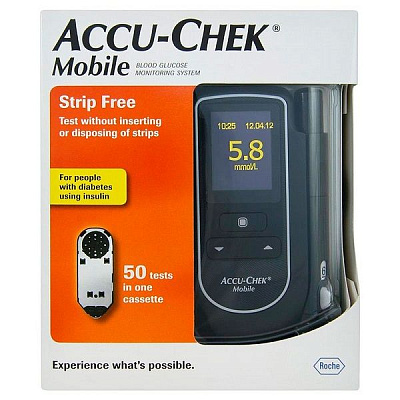 Глюкометр определение уровня  глюкозы в сыворотке крови, Accu-Chek®Mobile