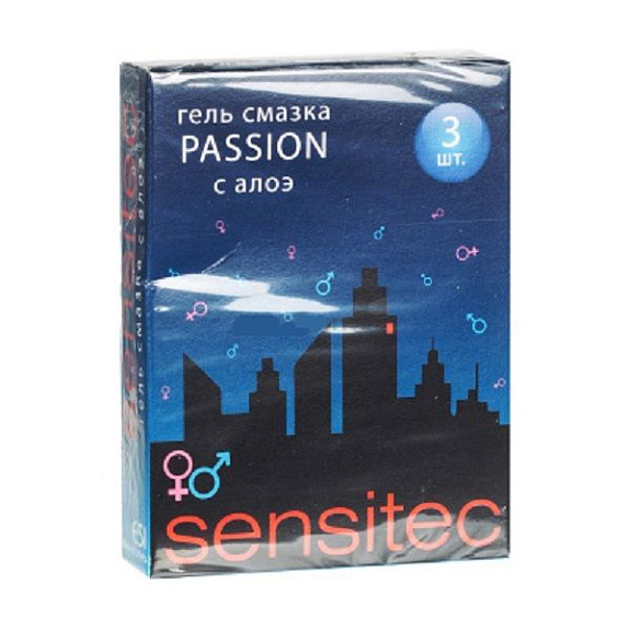 Интимный гель-смазка Sensitec Passion с алоэ 5 мл, 3 шт