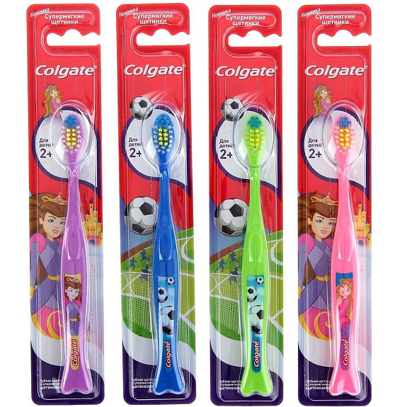 Детская зубная щетка Colgate 2+ мягкая