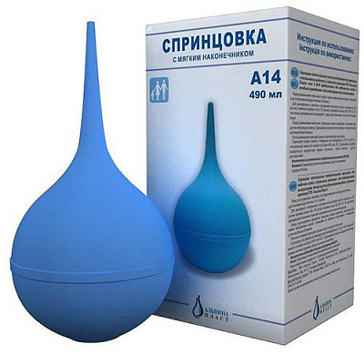 Спринцовка а14 с мягким наконечником Альпина пласт, 490 мл