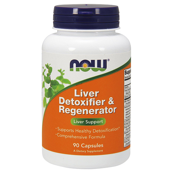 Ливердетокс Liver Detoxifier & Regenerator для очищения печени Now Foods, 90 шт