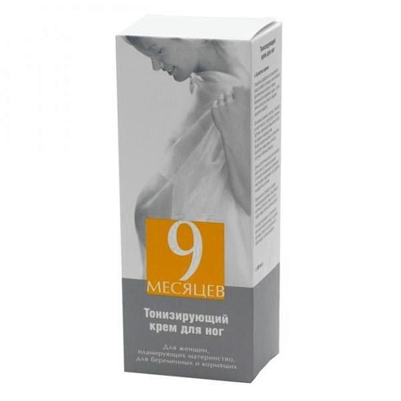 Крем для ног тонизирующий туба 9 месяцев, 100 мл
