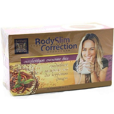 Фиточай Body Slim Correction для похудения, 20 фильтр-пакетов х 2 г