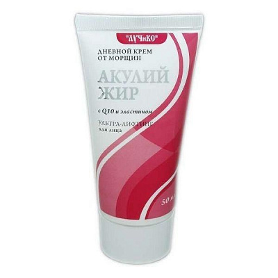 Крем дневной от морщин Q10 с эластином Акулий жир, 50 мл