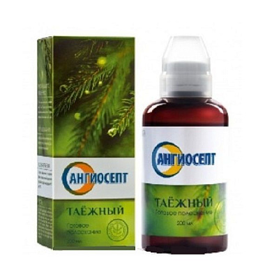 Готовое полоскание для полости рта Ангиосепт Таежный, 200 мл