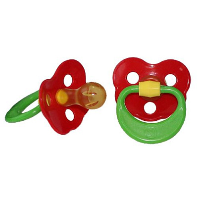 Соска-пустышка ягодка индивидуальная упаковка Киевгума, 1 шт