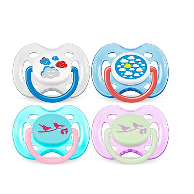 Силиконовая пустышка AVENT Freeflow 0-6 мес. (2 шт. в упаковке) SCF172/18