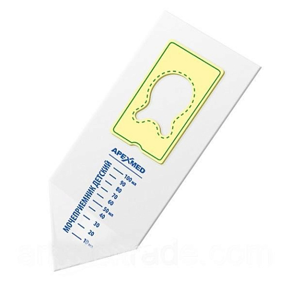 Мочеприемник детский Apexmed, 100 мл, 100 шт