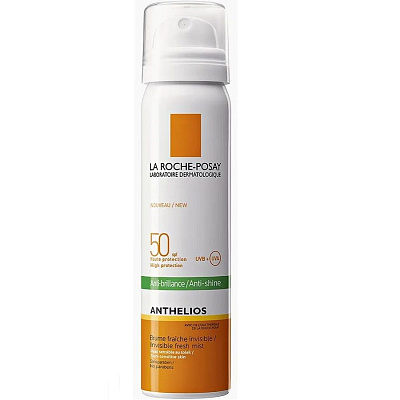 Матирующий солнцезащитный спрей-вуаль для лица La Roche-Posay Anthelios SPF50, 75 мл