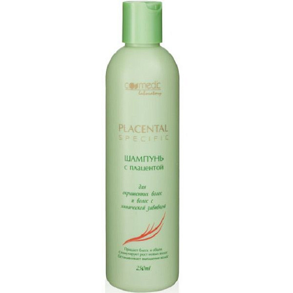 Шампунь с плацентой для окрашенных волос и волос с химической завивкой Cosmedic, 250 мл