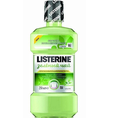 Ополаскиватель для полости рта Listerine Зеленый чай, 250 мл