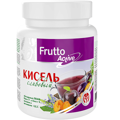Кисель Сливовый с ПНЖК Омега-3 и Омега-6 Frutto Active Арт Лайф, 300 г