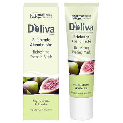 Вечерняя оживляющая маска для лица с маслом дерева ши и экстрактом инжира D'oliva, 30 мл