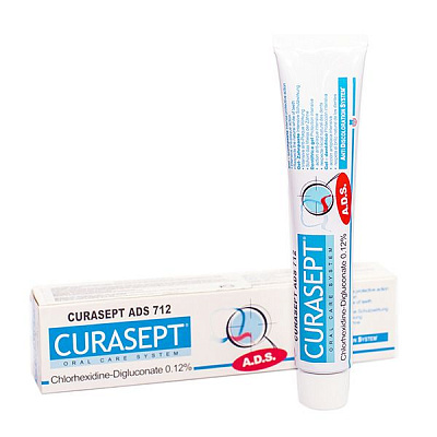 Зубная паста с хлоргексидином 0,12% Curasept, 75 мл