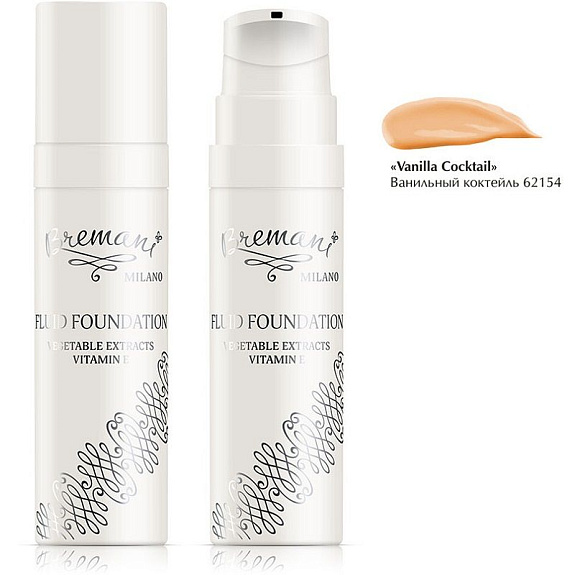 Тональный крем Ванильный коктейль Foundation bremani milano Vanilla Cocktail NSP