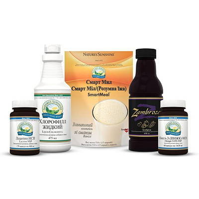 Набор Здоровье с NSP круглый год, Полный набор необходимых веществ, NSP, 5 банок