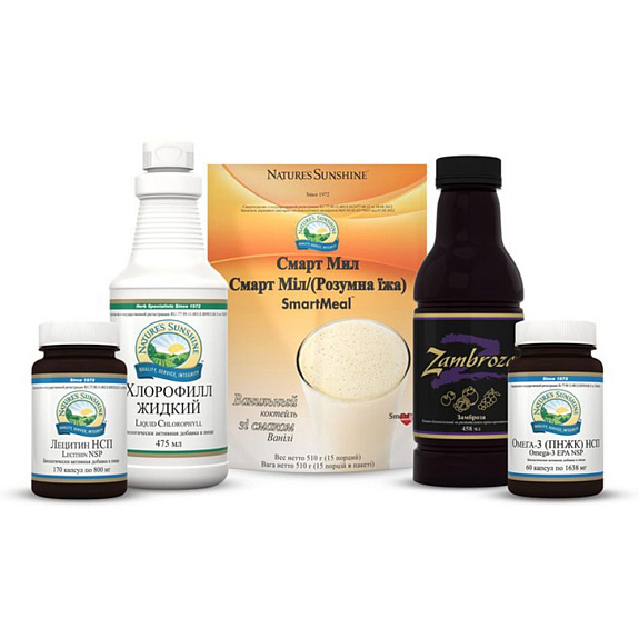 Набор Здоровье с NSP круглый год, Полный набор необходимых веществ, NSP, 5 банок